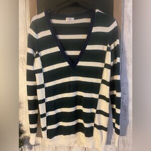 Wallace Women’s Sz S Rabbit Hair Cashmere Wool Blend Striped Sweater Classic